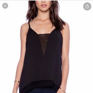 BCBG Maxazria Lyssa Strappy v neck tank top